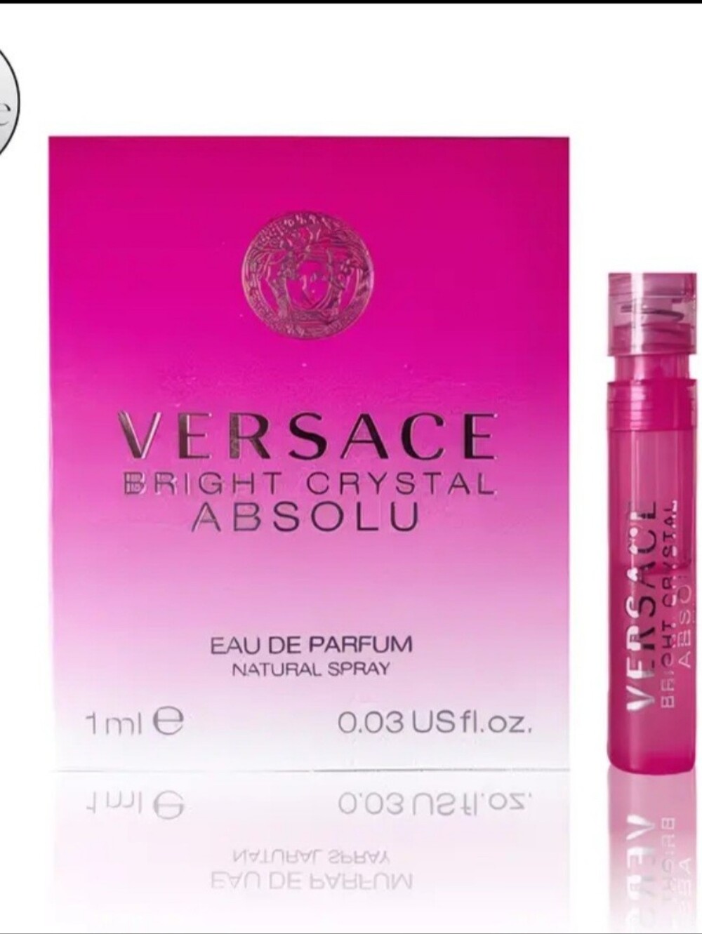 Versace Bright Crystal Absolu Sample Vial - Pink Gradient
